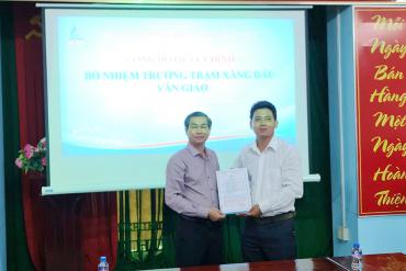 Công bố quyết định bổ nhiệm Trưởng Trạm XD Văn Giáo