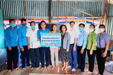 DFC chung tay hỗ trợ gia đình công đoàn viên Trần Minh Hải